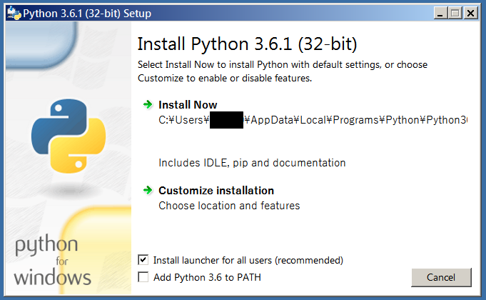 python install setup