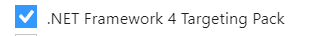 .NET Framework 4 Targeting Pack