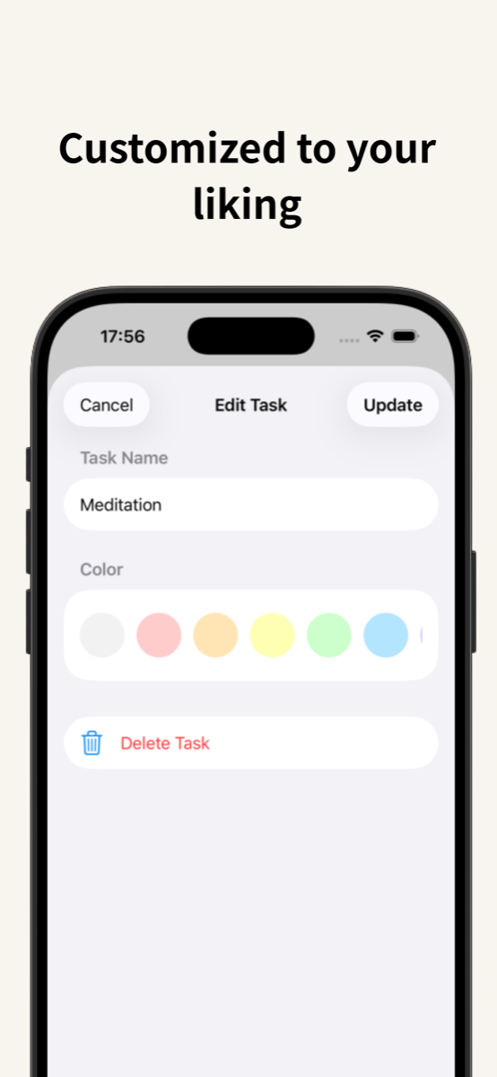Habiting — personalización de colores