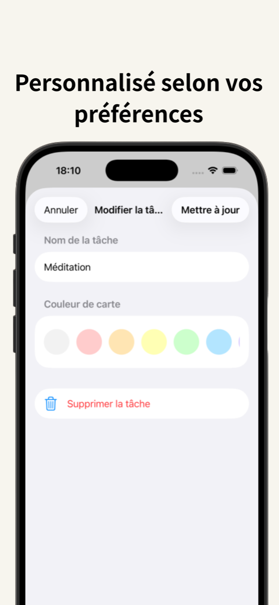Habiting — personnalisation des couleurs