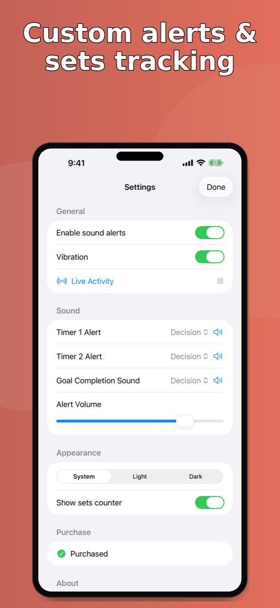IntervalTimer Duo — settings