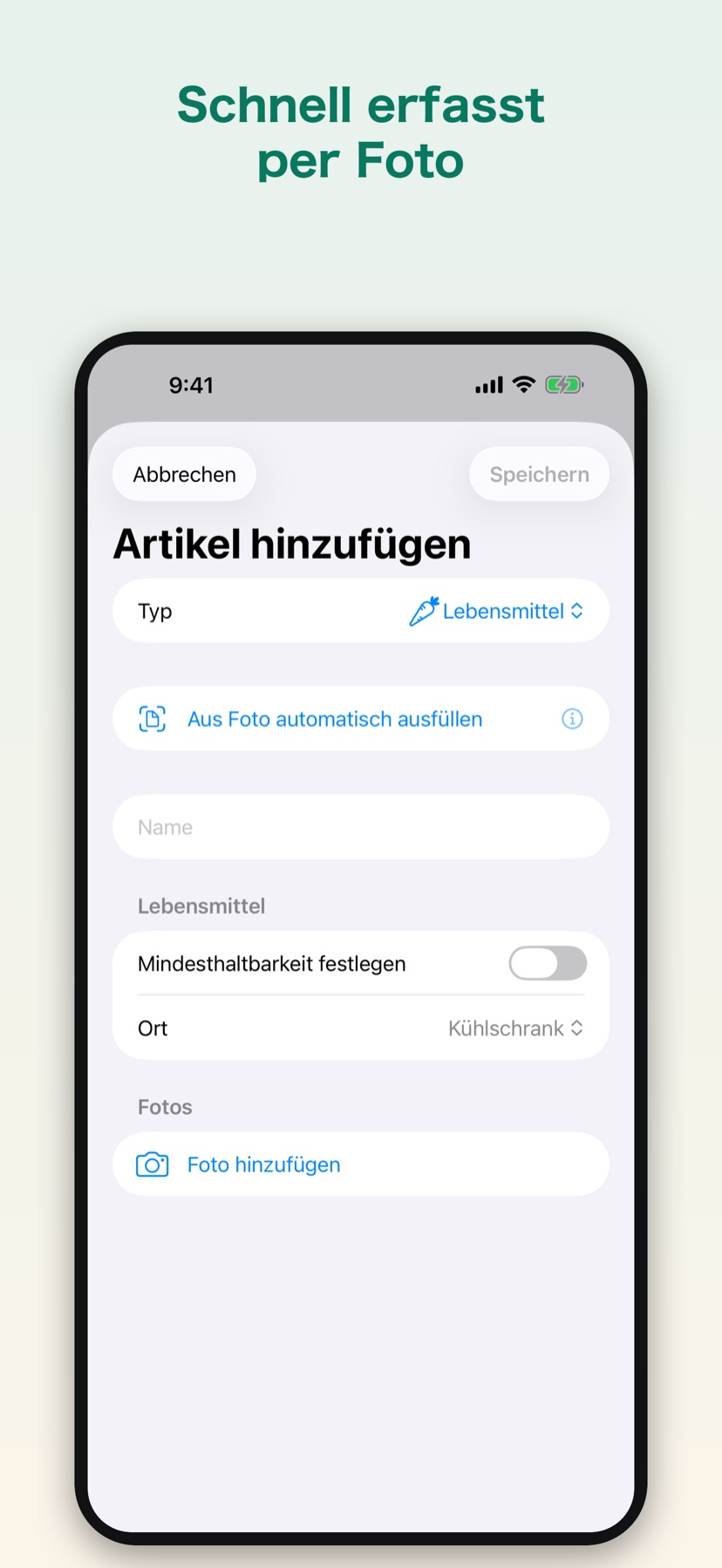 KeepBy — add an item by category