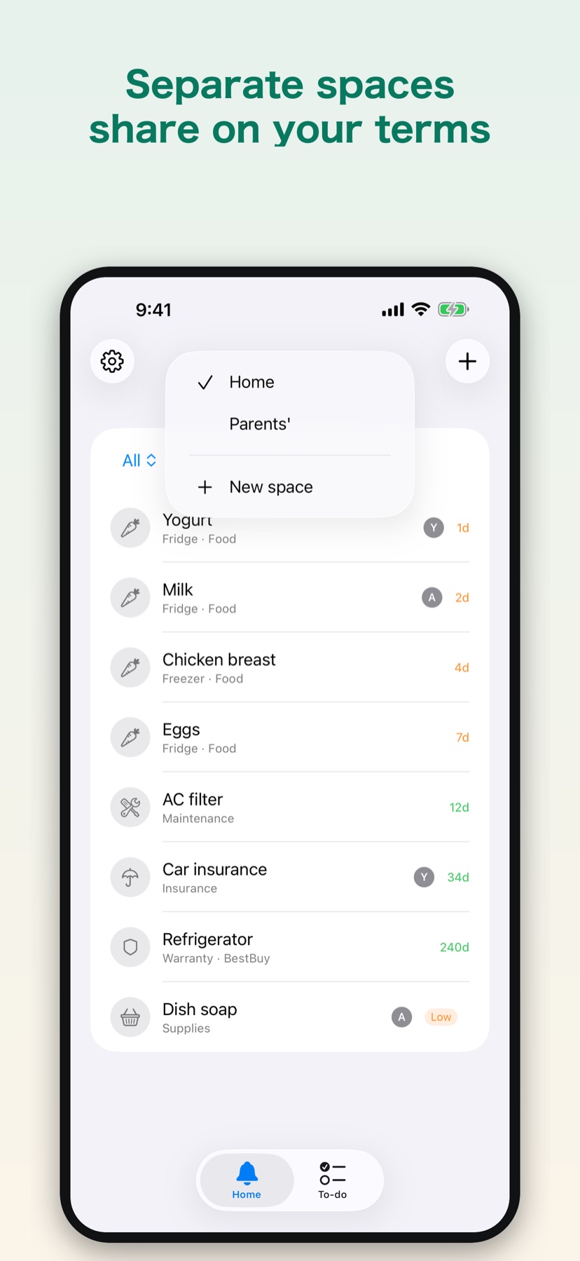 KeepBy — spaces and invite-only family sharing