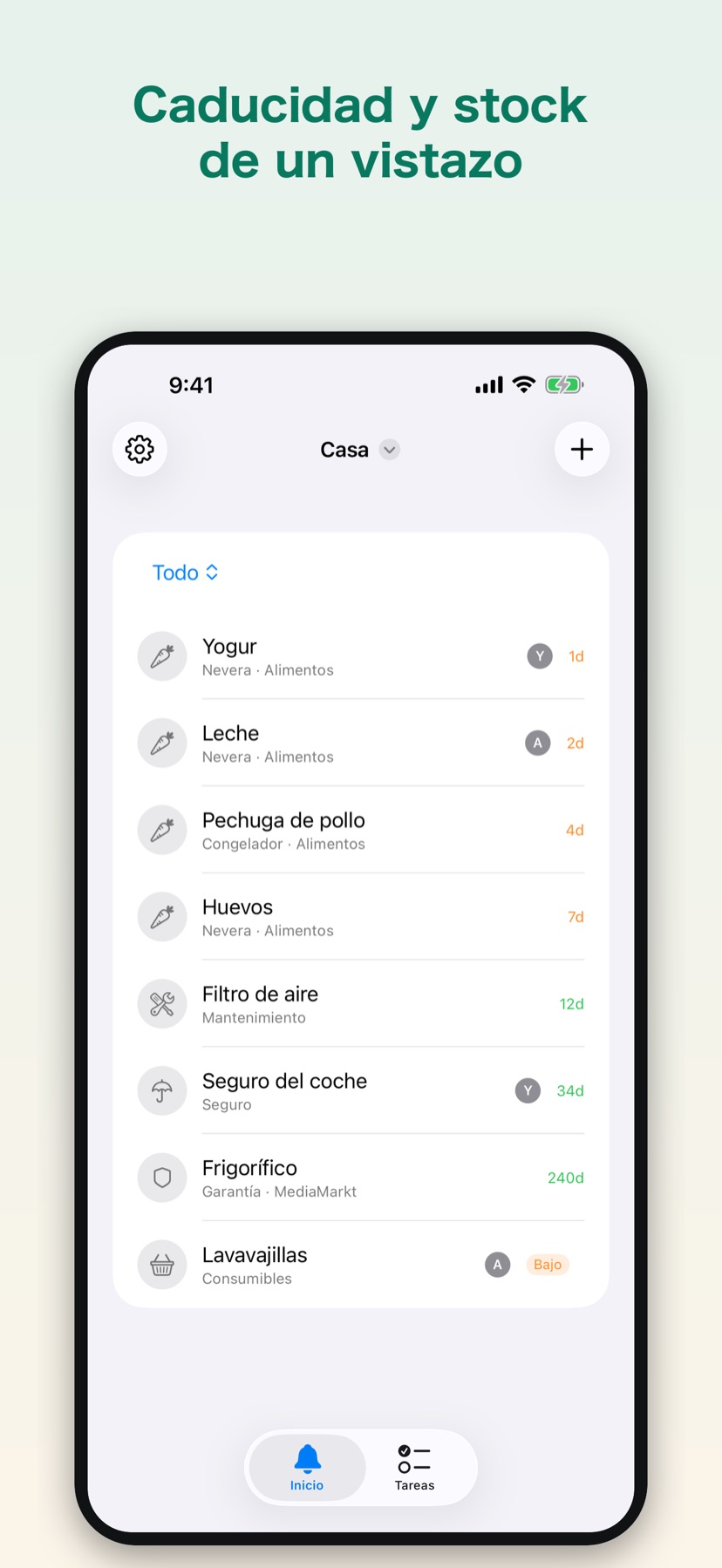 KeepBy — expiry dates and stock at a glance