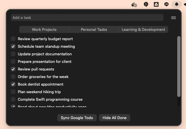 Taskin - Menu Bar Task Manager
